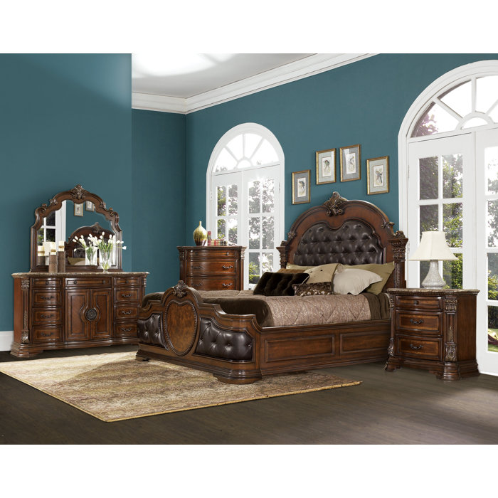 Astoria Grand Hofmeister Standard Solid Wood Configurable Bedroom Set